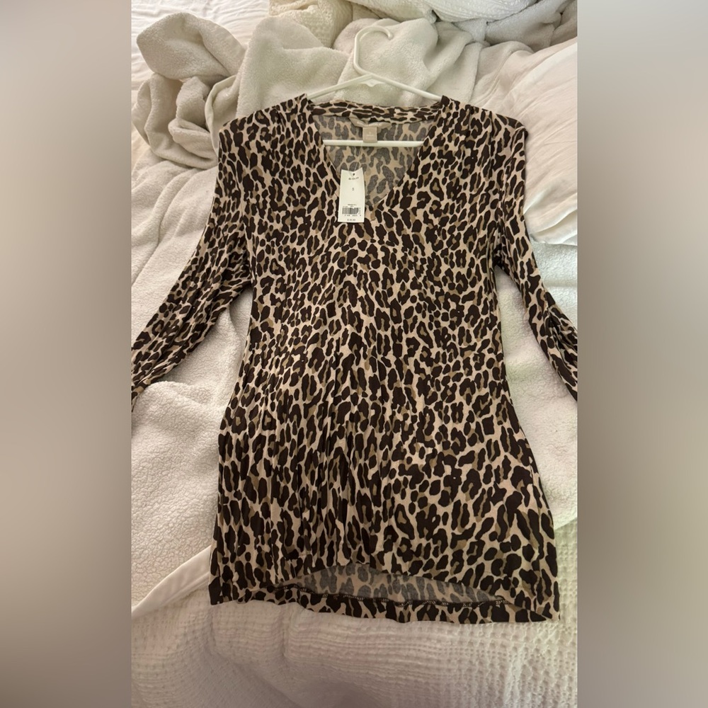 Banana Republic Small Leopard Shirt NWT